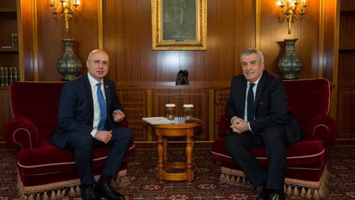 Premierul Pavel Filip s-a întâlnit cu președintele Senatului României, Călin Popescu-Tăriceanu