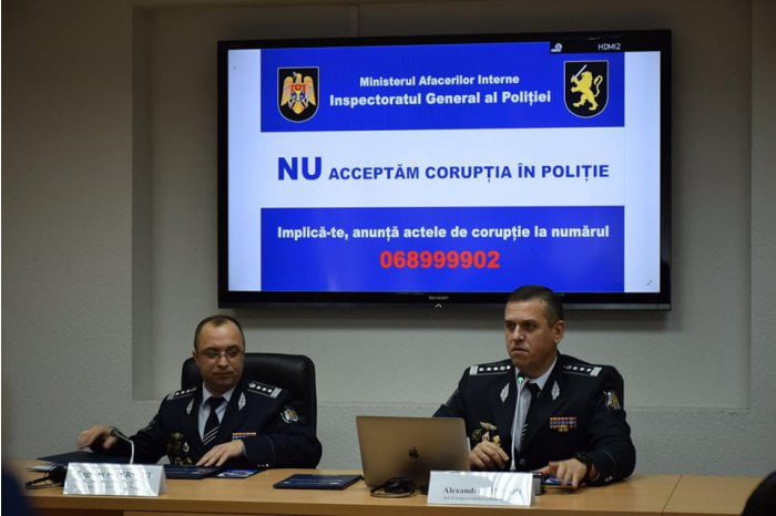 TREND POZITIV: Numărul infracțiunilor de corupție cu implicarea polițiștilor a scăzut cu 40%