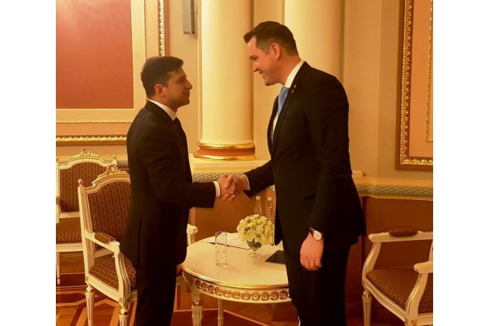 Ministrul de Externe Tudor Ulianovschi s-a întâlnit cu președintele Ucrainei, Volodimir Zelenski