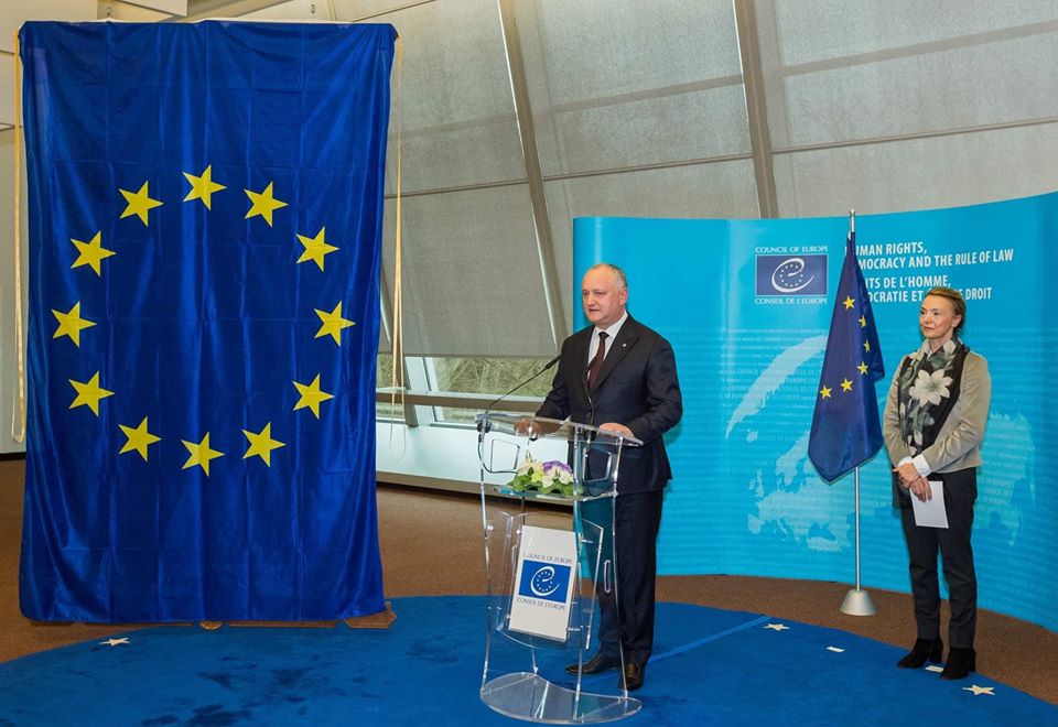 VIDEO // Rezumatul vizitei președintelui Dodon la Strasbourg