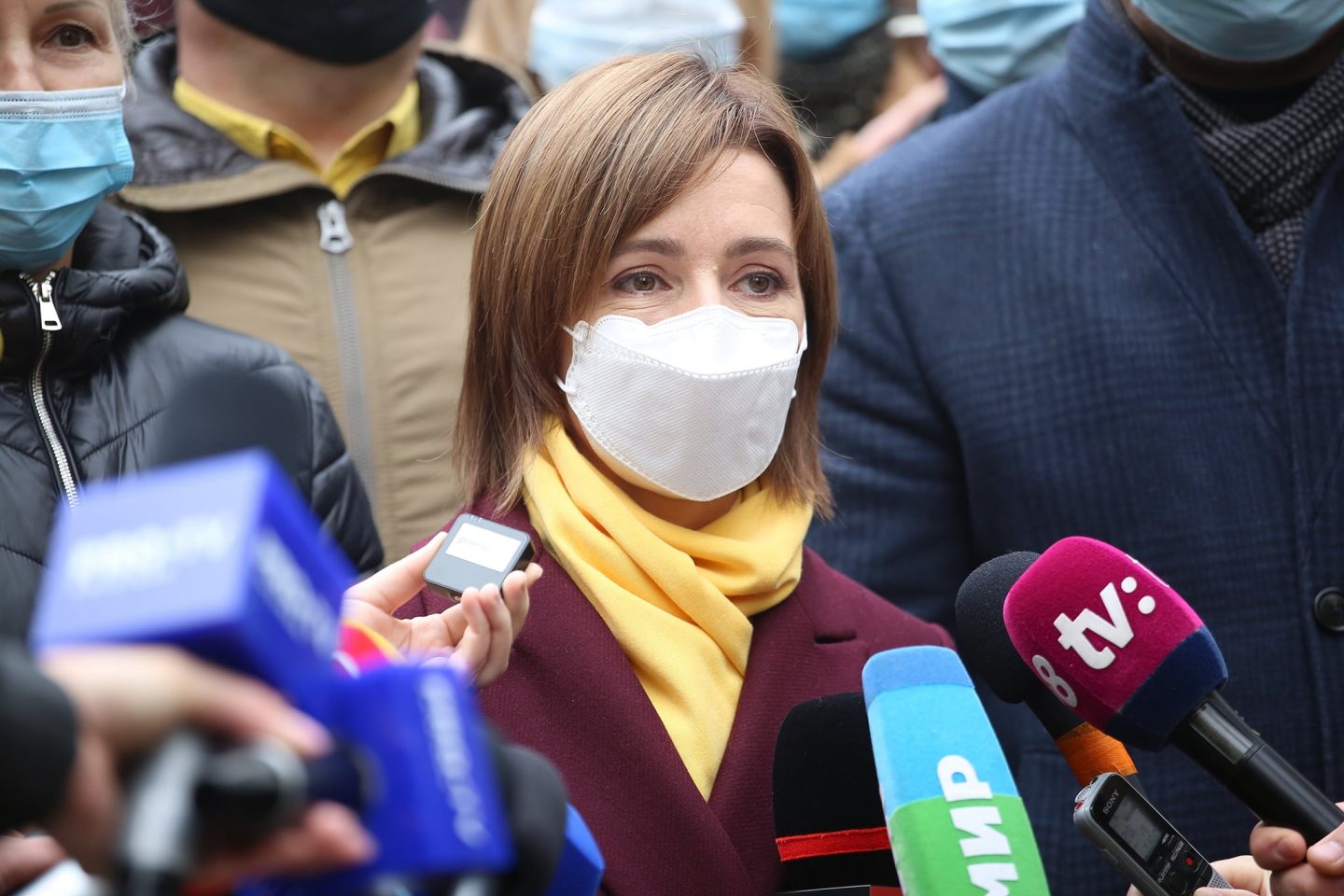 Maia Sandu a organizat o conferință de presă la care nu a răspuns la întrebările jurnaliștilor
